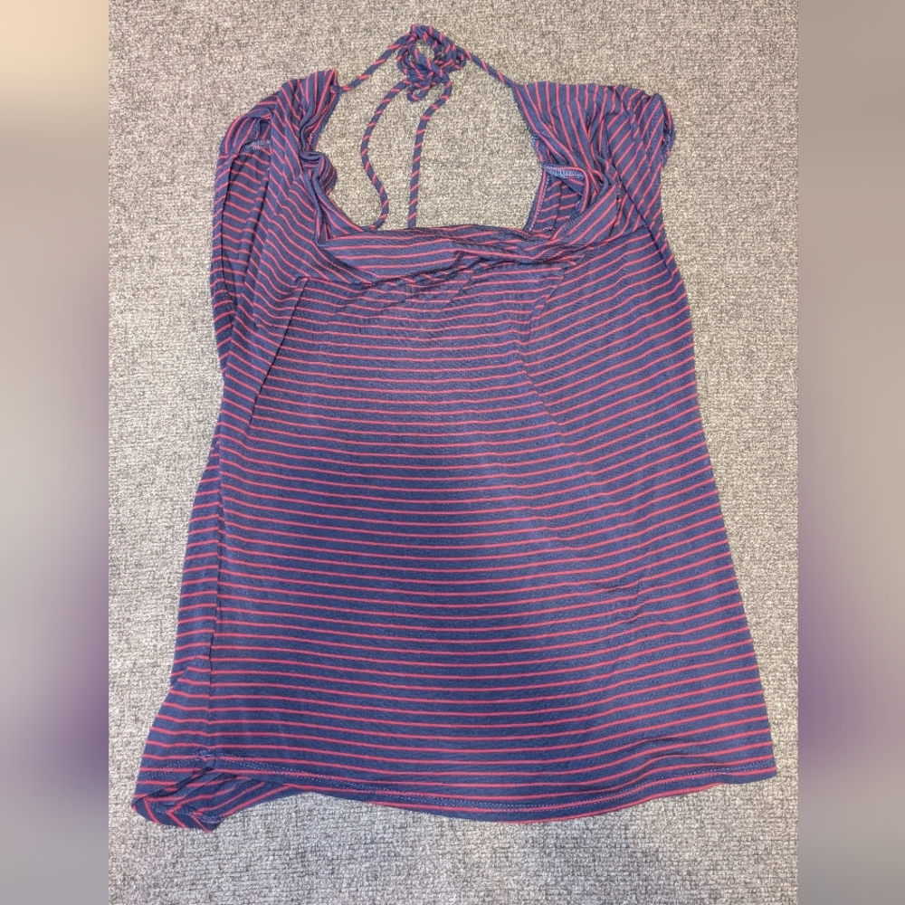 Striped Purple and Pink Women's Top
